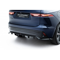 Maxton Design spoiler pod zadní nárazník s žebrováním pro Jaguar F-Pace R-Sport Mk1 Facelift, černý lesklý plast ABS Maxton Design spoiler pod zadní nárazník s žebrováním pro Jaguar F-Pace R-Sport Mk1 Facelift, černý lesklý plast ABS