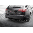 Maxton Design středový spoiler pod zadní nárazník s žebrováním pro Audi RS6 C6, černý lesklý plast ABS