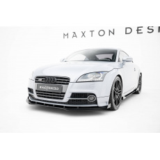 Maxton Design "Street Pro" spoiler pod přední nárazník s křidélky pro Audi TT 8J, černý lesklý plast ABS, S-Line Maxton Design "Street Pro" spoiler pod přední nárazník s křidélky pro Audi TT 8J, černý lesklý plast ABS, S-Line