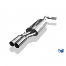 Fox Sportauspuff koncový tlumič výfuku s koncovkou 2x76 Typ 10 pro Audi A4 B5 s motorem 1.6, 1.8, 1.8 T, 1.9 TDI, 2.4, 2.5 TDI, 2.6, 2.8