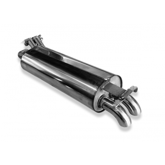 Fox Sportauspuff koncový tlumič výfuku s koncovkou 2x55 Typ 26 pro Mercedes třída E W123 s motorem 2.0, pro 4válcové motory Fox Sportauspuff koncový tlumič výfuku s koncovkou 2x55 Typ 26 pro Mercedes třída E W123 s motorem 2.0, pro 4válcové motory
