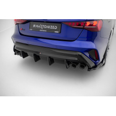 Maxton Design vložka zadního nárazníku pro Audi S3 8Y Facelift, černý lesklý plast ABS, Sedan Maxton Design vložka zadního nárazníku pro Audi S3 8Y Facelift, černý lesklý plast ABS, Sedan