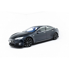 Maxton Design difuzory pod boční prahy pro Tesla Model S, černý lesklý plast ABS