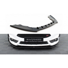Maxton Design spoiler pod přední nárazník ver.1 pro Ford Fiesta ST Mk7 Facelift, černý lesklý plast ABS Maxton Design spoiler pod přední nárazník ver.1 pro Ford Fiesta ST Mk7 Facelift, černý lesklý plast ABS