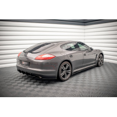 Maxton Design boční difuzory pod zadní nárazník pro Porsche Panamera 970 Diesel, 970 Standard, černý lesklý plast ABS