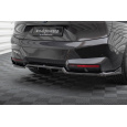 Maxton Design středový spoiler pod zadní nárazník s žebrováním pro BMW iX I20, černý lesklý plast ABS, M-pack