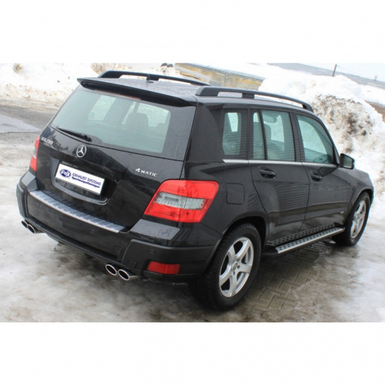 Fox Sportauspuff koncový tlumič výfuku s koncovkou 2x106x71 Typ 32 na obou stranách pro Mercedes GLK 2009- s motorem 3.0 Fox Sportauspuff koncový tlumič výfuku s koncovkou 2x106x71 Typ 32 na obou stranách pro Mercedes GLK 2009- s motorem 3.0