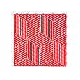 3D dlaždice modulární podlahy 40 x 40 cm, barva: červená