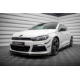 Maxton Design spoiler pod přední nárazník ver.3 s křidélky pro Volkswagen Scirocco R Mk3, černý lesklý plast ABS