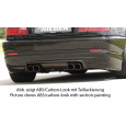 Rieger spoiler pod zadní nárazník M3-Look pro BMW řada 3 E46 kabriolet, kupé po faceliftu r.v. 02/02-, plast ABS s povrchovou úpravou Carbon-Look