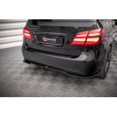 Maxton Design středový spoiler pod zadní nárazník s žebrováním pro Mercedes třída B W246 Facelift, černý lesklý plast ABS Maxton Design středový spoiler pod zadní nárazník s žebrováním pro Mercedes třída B W246 Facelift, černý lesklý plast ABS