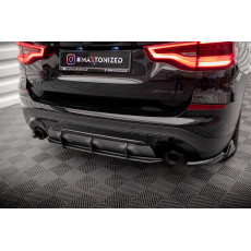 Maxton Design "Street Pro" difuzor zadního nárazníku pro BMW X3 G01, plast ABS bez povrchové úpravy, s červenou linkou Maxton Design "Street Pro" difuzor zadního nárazníku pro BMW X3 G01, plast ABS bez povrchové úpravy, s červenou linkou