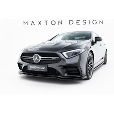 Maxton Design spoiler pod přední nárazník ver.3 pro Mercedes CLS C 257/53AMG, černý lesklý plast ABS