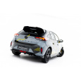 Maxton Design spoiler pod zadní nárazník s žebrováním pro Opel Corsa F (Mk6) Facelift, černý lesklý plast ABS