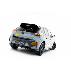 Maxton Design spoiler pod zadní nárazník s žebrováním pro Opel Corsa F (Mk6) Facelift, černý lesklý plast ABS