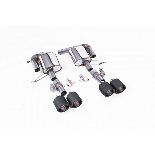 Milltek Sport koncový tlumič(e) s klapkami pro Range Rover Sport SVR 5.0 V8 Supercharged (Facelift) 2018-2022, JET-115 karbonové koncovky