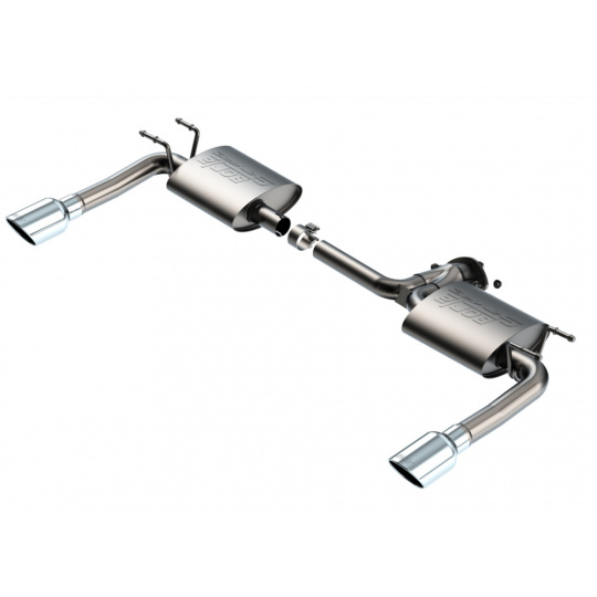 Borla koncový díl Axle-Back "S-Type" pro Mazda 3, Turbo, automat/manual, 2WD/4WD, 4-dveř., r.v. 2019-2025, typ koncovek: chromové Borla koncový díl Axle-Back "S-Type" pro Mazda 3, Turbo, automat/manual, 2WD/4WD, 4-dveř., r.v. 2019-2025, typ koncovek: chromové