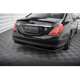Maxton Design středový spoiler pod zadní nárazník ver.1 pro Mercedes třída S W222 Standard, černý lesklý plast ABS