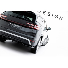 Maxton Design spoiler pod zadní nárazník s žebrováním pro Škoda Kodiaq Mk2, černý lesklý plast ABS