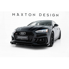 Maxton Design "Street Pro" spoiler pod přední nárazník s křidélky pro Audi RS5 F5, plast ABS bez povrchové úpravy, Coupe / Sportback, s černou a červenou linkou Maxton Design "Street Pro" spoiler pod přední nárazník s křidélky pro Audi RS5 F5, plast ABS bez povrchové úpravy, Coupe / Sportback, s černou a červenou linkou