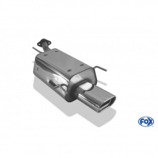 Fox Sportauspuff koncový tlumič výfuku s koncovkou 135x80 Typ 53 pro Opel Astra G s motorem 1.4, 1.6, 1.7 TD, 1.7 TDI, 1.8, 2.0, 2.0 DI, 2.0 TD, 2.2, 2.2 DTi, model CC