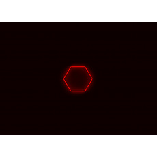 Kompletní LED hexagonové svítidlo červené, rozměr: 1 element 97 x 84 cm Kompletní LED hexagonové svítidlo červené, rozměr: 1 element 97 x 84 cm