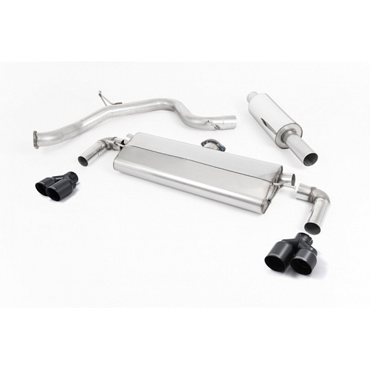 Milltek Sport homologovaný výfuk cat-back s rezonátorem pro Seat Leon Cupra 290 3/5-dvéř. Hatch (s GPF/OPF) 2019-2020, GT-80 dvojité černé koncovky