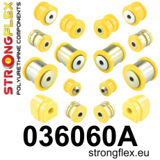 036060A: Strongflex Sada silentbloků zadního zavěšení varianta SPORT 036060A: Strongflex Sada silentbloků zadního zavěšení varianta SPORT