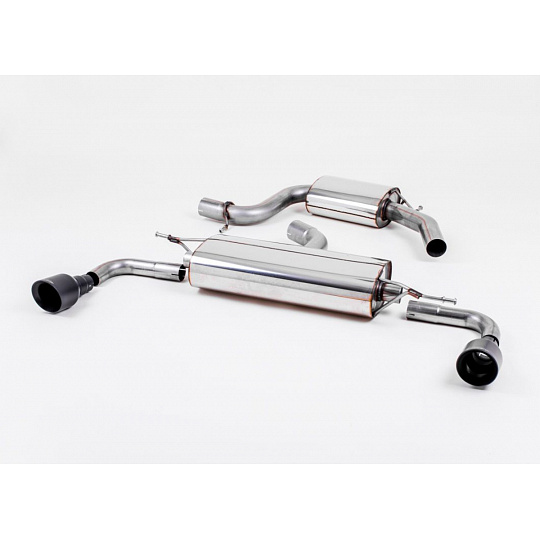 Milltek Sport výfukový systém cat-back s rezonátorem (tišší) pro Volkswagen Golf Mk6 GTi 2.0 TSI 210PS 2009-2013, černé koncovky Milltek Sport výfukový systém cat-back s rezonátorem (tišší) pro Volkswagen Golf Mk6 GTi 2.0 TSI 210PS 2009-2013, černé koncovky