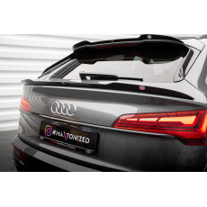 Maxton Design spodní prodloužení spoileru pro Audi SQ5 Mk2 Facelift, černý lesklý plast ABS, Sportback