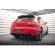 Maxton Design vložka zadního nárazníku pro Porsche Macan Mk1 Facelift, černý lesklý plast ABS, GTS / Sport Design