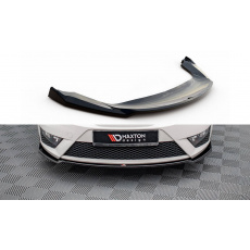 Maxton Design spoiler pod přední nárazník pro Seat Ibiza FR Mk4 Facelift SC, černý lesklý plast ABS