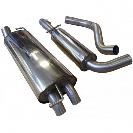 Milltek Sport výfukový systém cat-back s rezonátorem pro Volkswagen Golf Mk4 GTI 1.8T 1998-2004, dvojitá 50.8mm skrytá koncovka