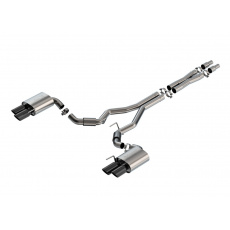 Borla Cat-Back výfukový systém "S-Type" pro Ford Mustang GT 5l V8, automat/manual, RWD, 2-dveř., r.v. 2024-, bez aktivního výfuku, typ koncovek: černé