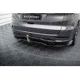 Maxton Design středový spoiler pod zadní nárazník s žebrováním pro Ford S-Max Mk2, černý lesklý plast ABS, ST-Line