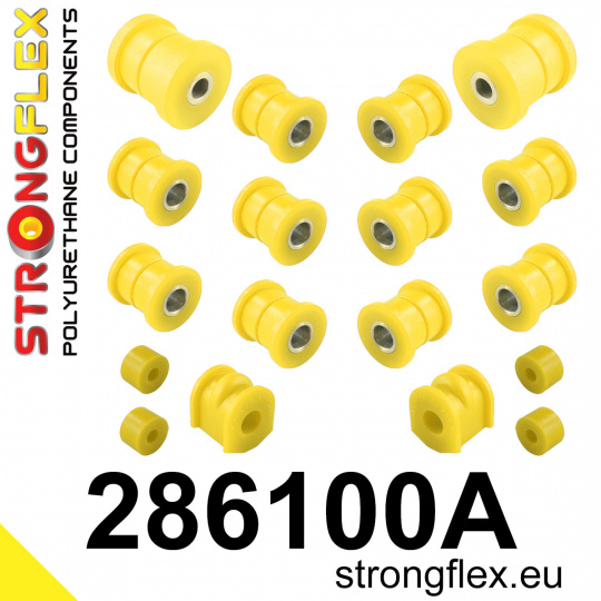 286100A: Strongflex Sada silentbloků zadního zavěšení varianta SPORT