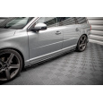 Maxton Design difuzory pod boční prahy pro Volvo V70 Mk3, černý lesklý plast ABS