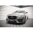 Maxton Design spoiler pod přední nárazník ver.2 pro Jaguar XF Mk2 /R-Sport, černý lesklý plast ABS