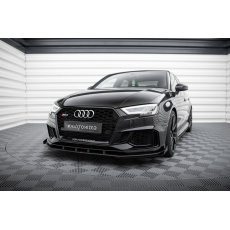 Maxton Design "Street Pro" spoiler pod přední nárazník s křidélky ver.1 pro Audi RS3 8V Facelift, plast ABS bez povrchové úpravy, Sedan Maxton Design "Street Pro" spoiler pod přední nárazník s křidélky ver.1 pro Audi RS3 8V Facelift, plast ABS bez povrchové úpravy, Sedan