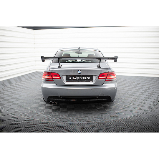 Maxton Design zadní křídlo s úzce rozkročenými držáky pro BMW řada 3 E92, E92 Facelift, pravý karbon, Coupe, vč. M-Pack