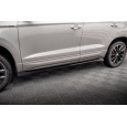 Maxton Design difuzory pod boční prahy pro Škoda Karoq MK1 Facelift Sportline, černý lesklý plast ABS