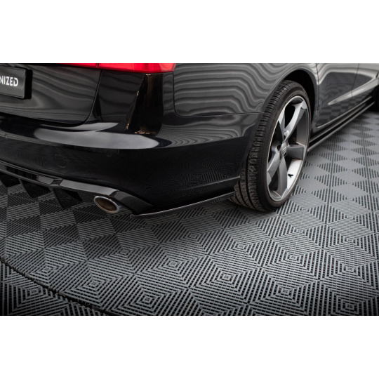 Maxton Design boční difuzory pod zadní nárazník ver.3 pro Audi A6 C7, černý lesklý plast ABS, Avant