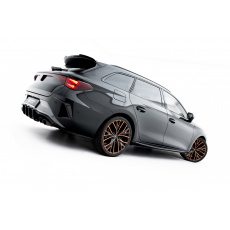 Maxton Design "Street Pro" difuzory pod boční prahy pro Cupra Leon ST Mk1, Mk1 Facelift, plast ABS bez povrchové úpravy, Aero, s červenou linkou