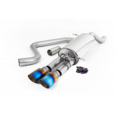 Milltek Sport homologovaný výfuk cat-back GPF Back pro Ford Fiesta Mk8/Mk8.5 ST 1.5 EcoBoost 200PS (Post Sept 2020 Models Only) 2020-2024, GT-90 titanově modré koncovky