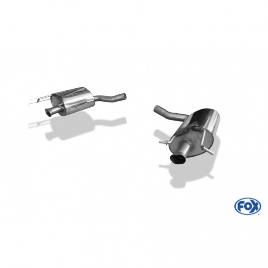 Fox Sportauspuff koncový díl s napojením na orig. koncovky pro Mercedes třída E W212 2009- s motorem 4.7, 5.5