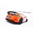 Maxton Design spoiler pod zadní nárazník s žebrováním pro Porsche Cayman GTS 982c, černý lesklý plast ABS