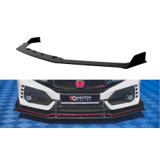 Maxton Design "Racing durability" spoiler pod přední nárazník pro Honda Civic Mk10 Type-S/R, plast ABS bez povrchové úpravy