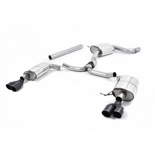 Milltek Sport homologovaný výfuk cat-back pro Seat Leon ST Cupra 300 (4x4) Combi (s OPF/GPF) 2019-2020, GT-80 dvojité černé koncovky Milltek Sport homologovaný výfuk cat-back pro Seat Leon ST Cupra 300 (4x4) Combi (s OPF/GPF) 2019-2020, GT-80 dvojité černé koncovky