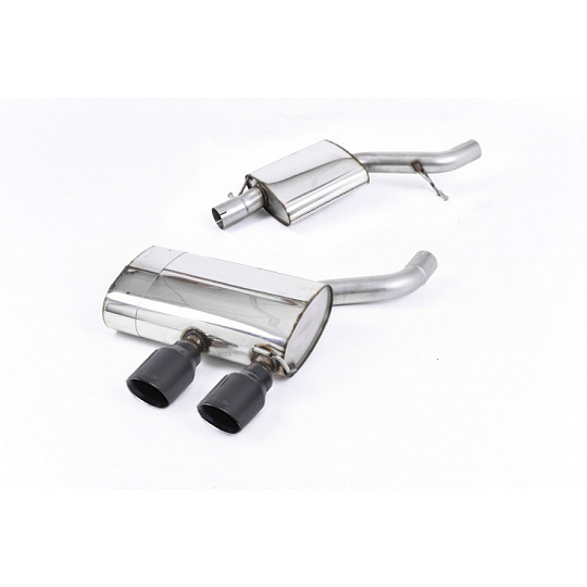 Milltek Sport výfukový systém cat-back s rezonátorem (tišší) pro Volkswagen Golf MK5 R32 3.2 V6 2005-2009, typ koncovek: GT-100 černé