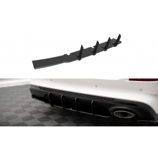 Maxton Design "Street Pro" difuzor zadního nárazníku pro Kia Optima Mk4 Facelift, plast ABS bez povrchové úpravy, s černou a červenou linkou